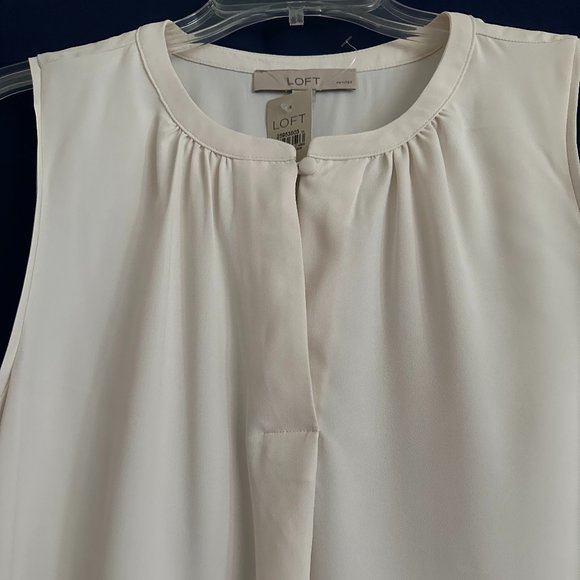 NWT Loft Cream Color Tank Top LOFT - Picture 4 of 5